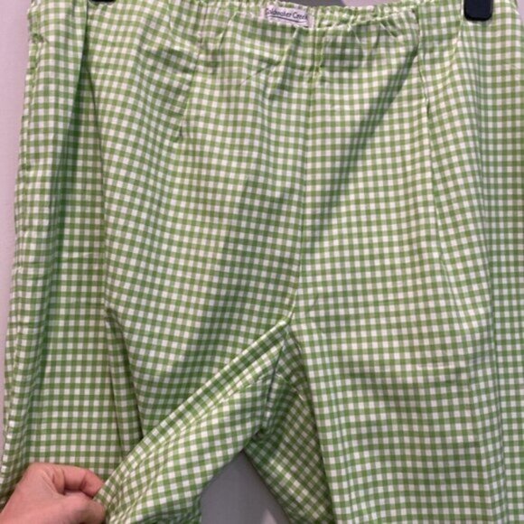 Coldwater Creek Green Plaid Pull-up Pants Size 20W - Picture 6 of 15